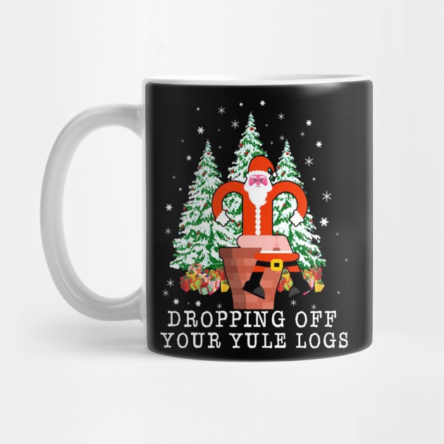 Dropping Off Your Yule Logs Santa Ugly Christmas Xmas by Antoniusvermeu